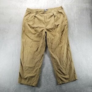 VTG‎ Polo Ralph Lauren Pants 42x28* Brown Pleated Relaxed Straight Made in USA